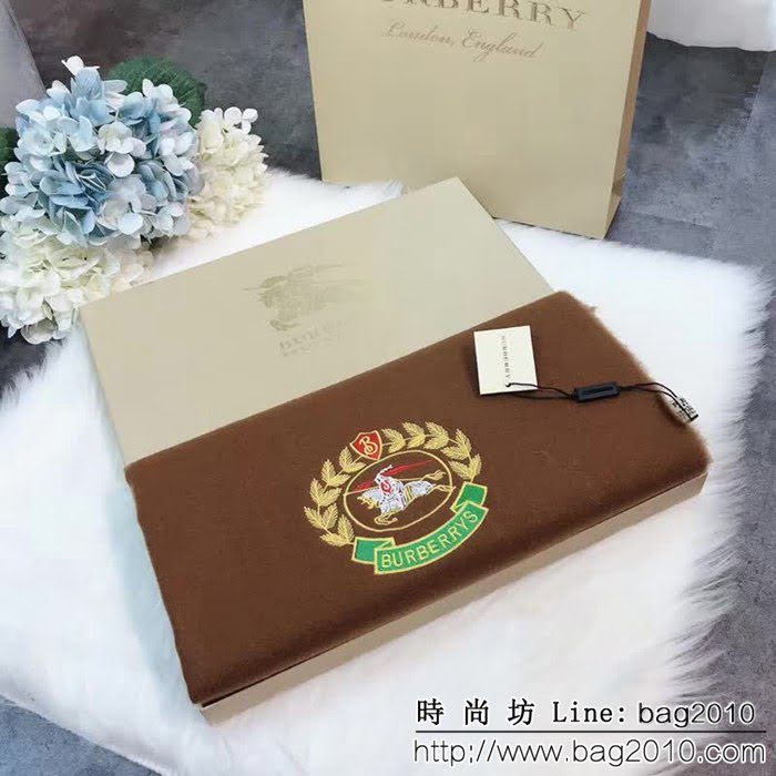 BURBERRY巴寶莉 2018年度最新力作極品 刺繡時尚圍巾 LLWJ6718